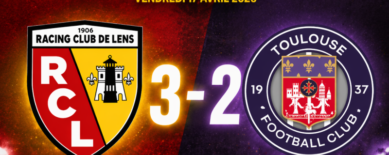 RC Lens 3-2 Toulouse : les stats à retenir